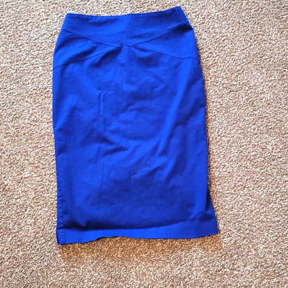 Like new ny&Co pencil work skirt blue size 0